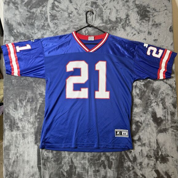 Vintage Starter Jersey Tiki Barber Number 21 Size 52 XL - Picture 1 of 7